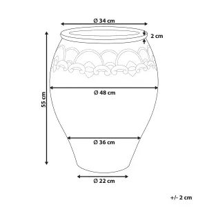 Terracotta Plant Pot 48 cm Brown PYRUS