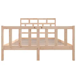 Berkfield Bed Frame Solid Wood Pine 120x200 cm