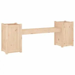 Berkfield Planter Bench 180x36x63 cm Solid Wood Pine