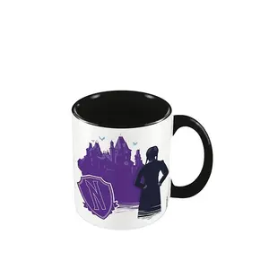 Wednesday Teenage Purgatory Mug White/Black/Purple (One Size)