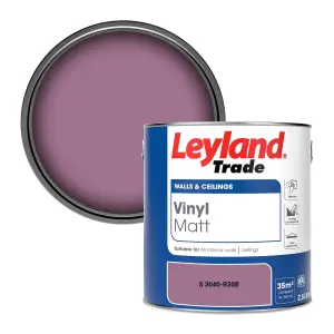 Leyland Trade Vinyl Matt Walls & Ceilings Emulsion Paint (S 3040-R30B) 2.5L