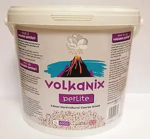 Volkanix Premium Horticultural Perlite Coarse Grade 3-8mm 5 Litre Bucket