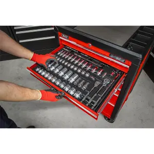 Sealey Tool Tray with Socket Set 55pc 3/8" & 1/2"Sq Drive TBT31