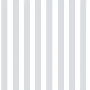 Galerie Just 4 Kids 2 Grey White Regency Stripe Smooth Wallpaper