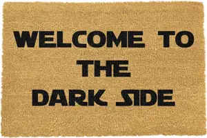 Welcome to the Darkside Star Wars Doormat Quote