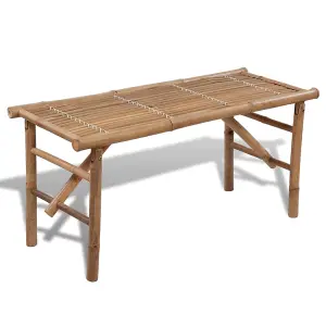 Berkfield Folding Garden Bench 118 cm Bamboo