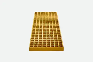 GRP  Waffle Boards 996 x 310 x 25mm Sq Grip Top - Yellow (Sold in Pairs)