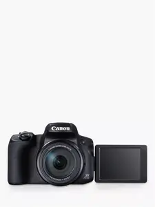 Canon Powershot SX70 HS Bridge Camera, 4K Ultra HD, 20.3MP, 65X Optical Zoom, Wi-Fi, EVF, 3" Vari-Angle LCD Screen