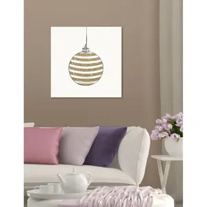 Chic Ornament II - Wrapped Canvas Print 40.64cm H x 40.64cm W x 3.81cm D