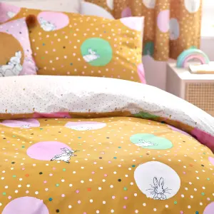 Peter Rabbit™ Dotty Double Duvet Cover Set, Polyester, Cotton, Ochre