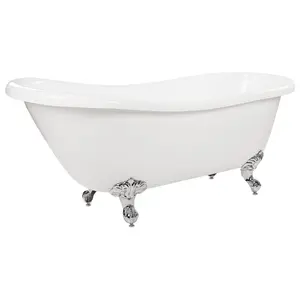 Freestanding Bath 1530 x 770 mm White CAYMAN