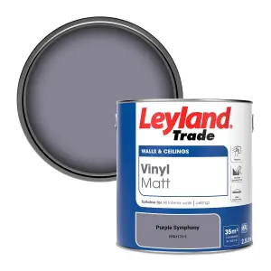 Leyland Trade Vinyl Matt Walls & Ceilings Emulsion Paint Purple Symphony (PPG1172-5) 2.5L