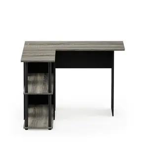 Angulo L-Shape Computer Desk Black / Grey