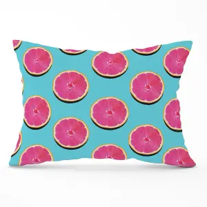 Fruity Pattern Of Pink Grapefruit Cushions 33cm x 48cm