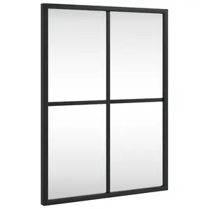 Mikayia Wall Mirror Black 40cm H x 30cm W