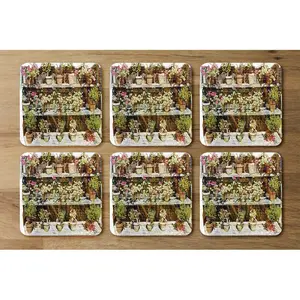 Square 6 Piece Coaster Set (Set of 6)