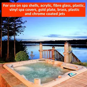 Cleenly Hot Tub & Spa Surface Cleaner Removes Dirt Grime Oil & Waterlines Antibacterial Properties 5L