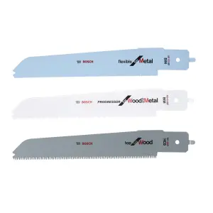 Bosch 3 piece Reciprocating saw blade