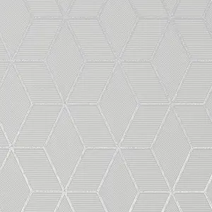 GoodHome Harrold Grey Glitter effect Prism Textured Wallpaper