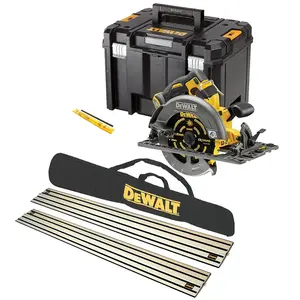 DeWalt DCS579NT 54v 190mm XR FlexVolt High Power Circular Saw 2x Guide Rail Bag