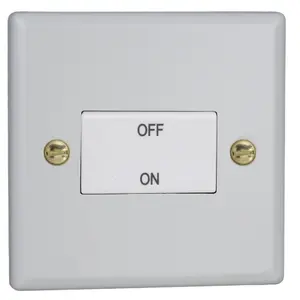 Varilight 10A Fan Isolating Switch (3 Pole) Vogue Matt White