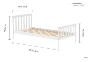 Birlea Oxford Single Bed White