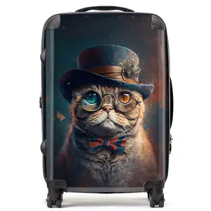 Scottish Fold Cat Splashart Suitcase - Medium