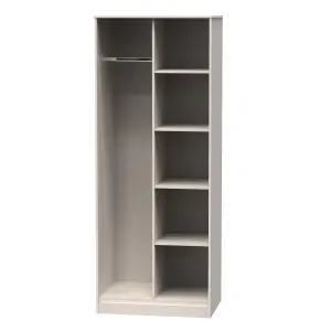 Diamond Ready assembled Cashmere Double Wardrobe (H)1970mm (W)740mm (D)530mm