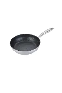 Prestige Scratch Guard Silver Round Stainless Steel Induction Suitable Non-Stick Frying Pan 21cm