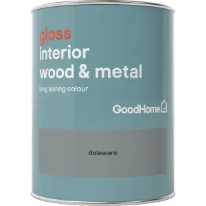 GoodHome Delaware Gloss Metal & wood paint, 750ml