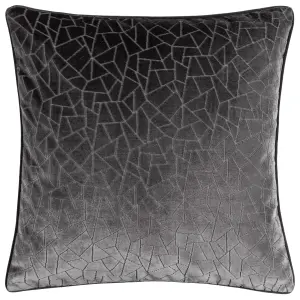 Hoem Malans Cut Velvet Piped Feather Rich Cushion