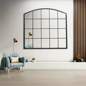 Aasia Metal Flat Wall Mirror 90" x 96"