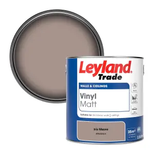 Leyland Trade Vinyl Matt Walls & Ceilings Emulsion Paint Iris Mauve (PPG1016-5) 2.5L