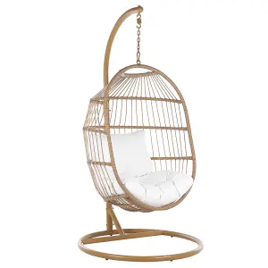 Hanging Chair with Stand ALBA PE Rattan Natural