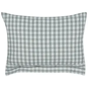 Throw Cushion TALYA 40 x 60 cm Checked Mint Green