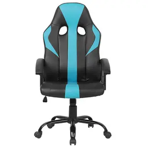 Office Chair Faux Leather Turquoise SUCCESS