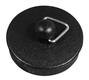 Plumbsure Rubber Black Basin plug (Dia)32mm