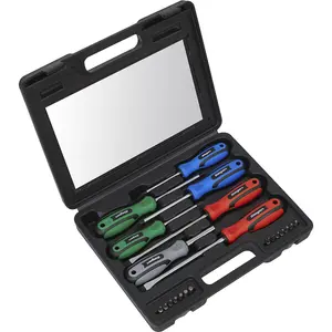 21-Piece Premium Soft Grip Screwdriver Set with Magnetic Tips and Case