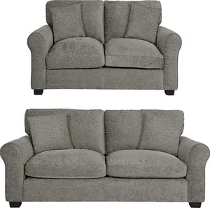 Argos Home Taylor Fabric 2 Seater & 3 Seater Sofa - Grey