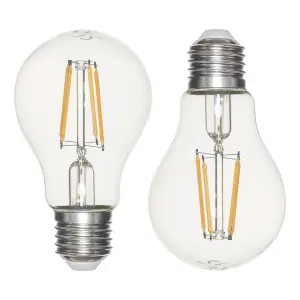 Litecraft E27 6W Pack of 2 Warm White Vintage Filament LED Light Bulb