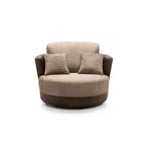 Samson Collection Swivel Chair in Brown