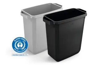 Durable DURABIN ECO 60L Rectangular - Strong Waste Recycling Bin - Black