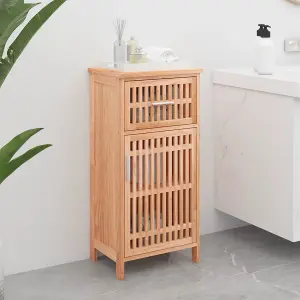 Berkfield Bathroom Cabinet 42x29x82 cm Solid Wood Walnut