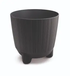 Plant Pots Indoor Outdoor Plastic Flowerpot  RYFO Anthracite 11cm