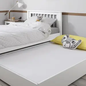 Hampshire Single Bed Frame with Olaf pull out Trundle in White