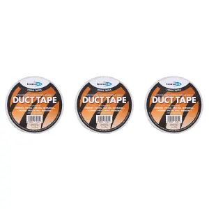 DUCT TAPE 48mm X 45M SILVER (Pack of 3)