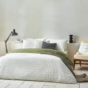 Yard Howarth Check Reversible Duvet Cover Set