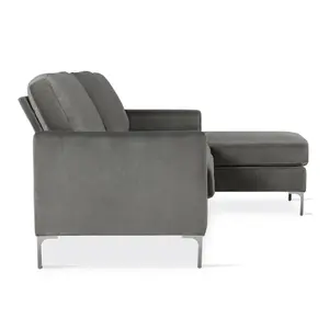 Chapman Sectional Sofa in Velvet Grey