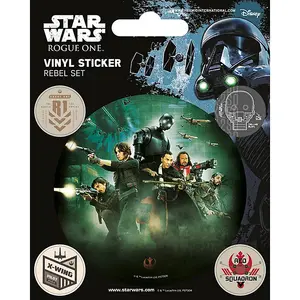 Star Wars: Rogue One Rebel Stickers (Pack of 5) Multicoloured (One Size)