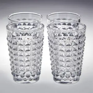 Maison by Premier Set Of Four Pyramid Hi Ball Glasses